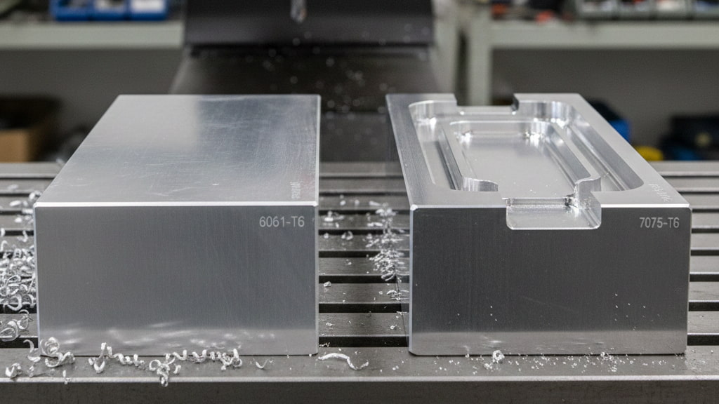 مقایسه ورق آلومینیوم 6061 و 7075 برای ماشینکاری CNC